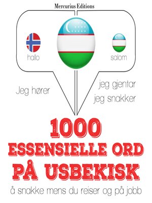 cover image of 1000 essensielle ord på usbekisk